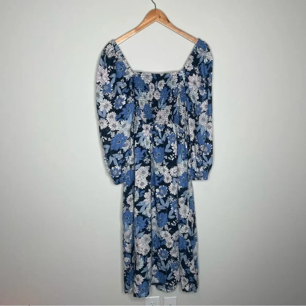 J. Crew Linen Daydream Dress in Zinnia Floral M
